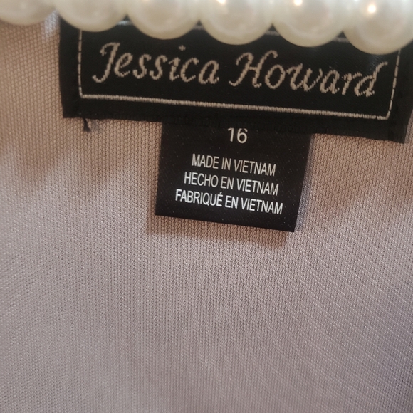 Jessica Howard Metallic Dress Size 16 NWT - Picture 10 of 12